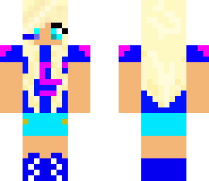 blue gamer girl