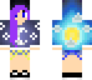 edited sun and moon girl