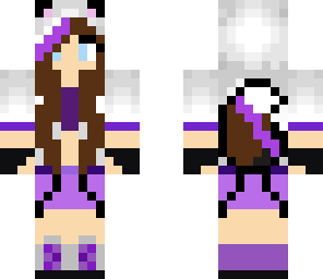 purple wolf girl