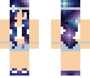 galaxy hair girl