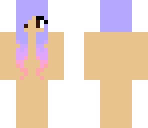 purple and pink hair skin base