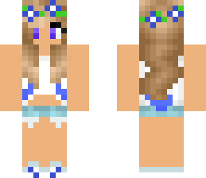 blue tips summer girl