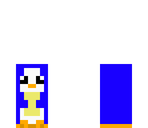 cute blue penguin 