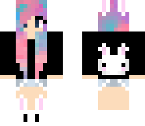 rainbow bunny girl