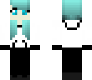 blue hair-headphone girl