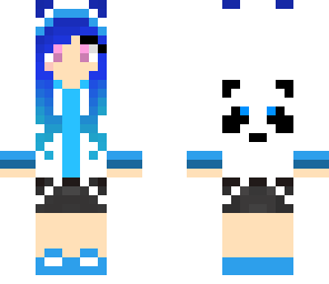 blue panda girl 