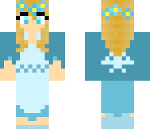 blue dress girl