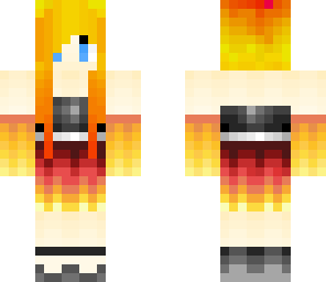 fire prom girl