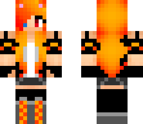flame biker girl