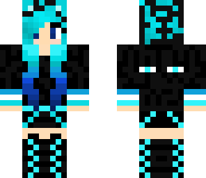 neon ender girl