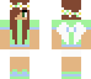 powder green and blue