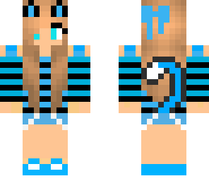 cute blue cat girl