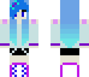 rock blue girl