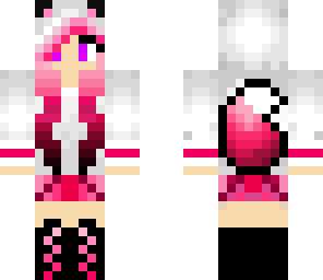 pink wolf girl