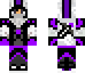 black hair purple assasin