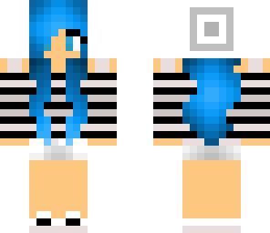 blue haired stripes