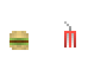 hamburger and a drink