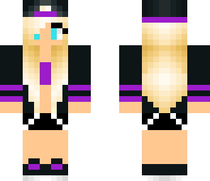 cute blonde purple tomboy