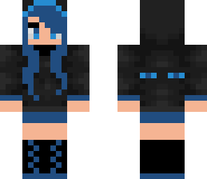 ender girl dark blue