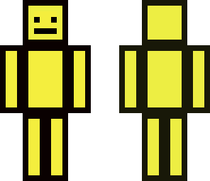 yellow block man