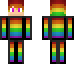 rainbow cube boy