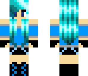 blue electro girl