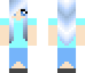 silver-haired girl