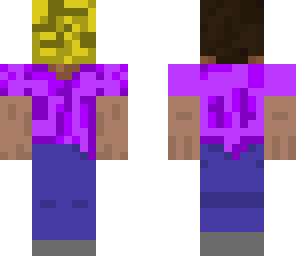 steve with glowstone head with side missing