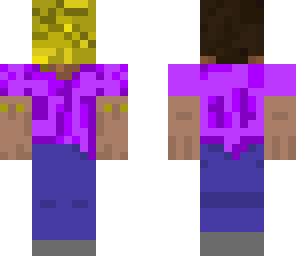 steve with glowstone head with back missing