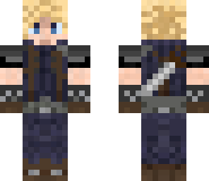 Cloud Strife Ff Vii Final Fantasy 7 Minecraft Skins