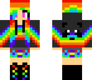 rainbow girl hoodie edited