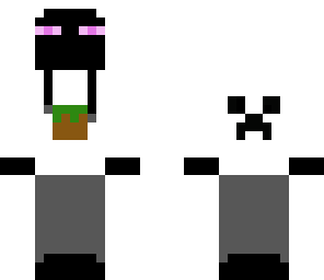 enderman with white hoodie