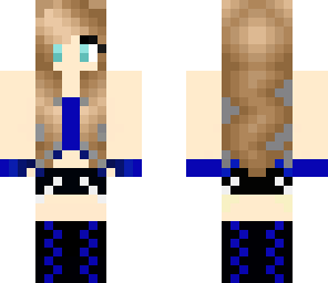 cute blue girl