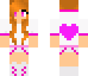 pink heart girl