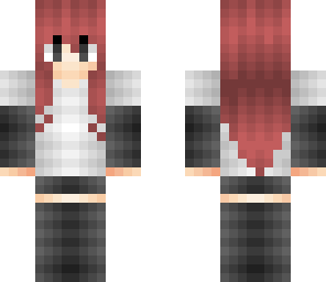 a girl with red hair
