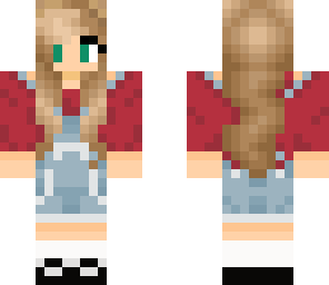 cute girl in overalls