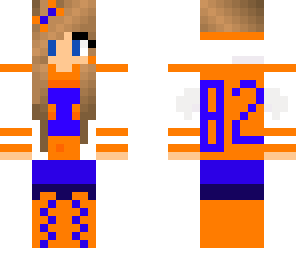orange softball girl