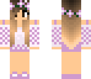 pink plaid girl