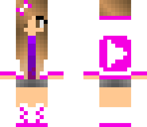magenta youtube girl