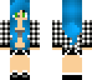 blue haired gamer