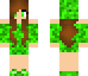 cute green girl