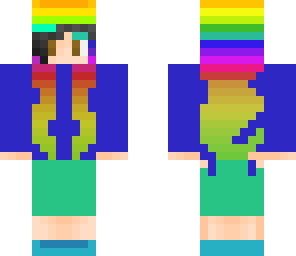 girl raibow