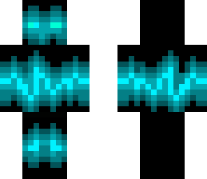 blue music waves skin