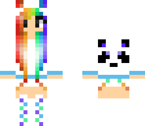 rainbow panda aka my skin