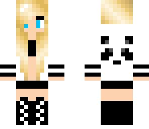 black n white panda girl edit