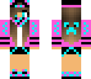 pink and blue girl