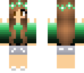 cute green girl