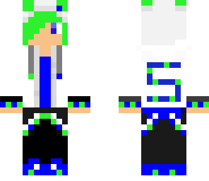 my green haired skin