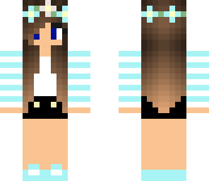 cute blue sumer girl