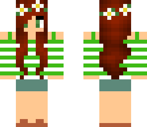 green summer girl